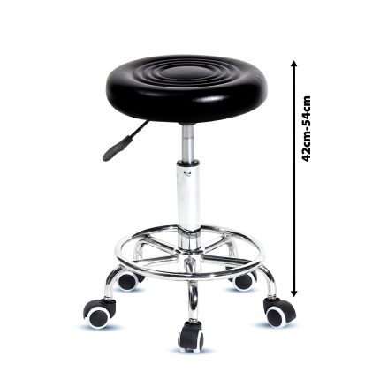 CIRCLE D01 BARSTOOL CHAIR BLACK MD