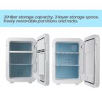 20L Dual Core Car Refrigerator Car Fridge Auto Fridge Freezer Heater 12V 220V For Van Vehicle Home Use Camping Portable Cooler - Image 2