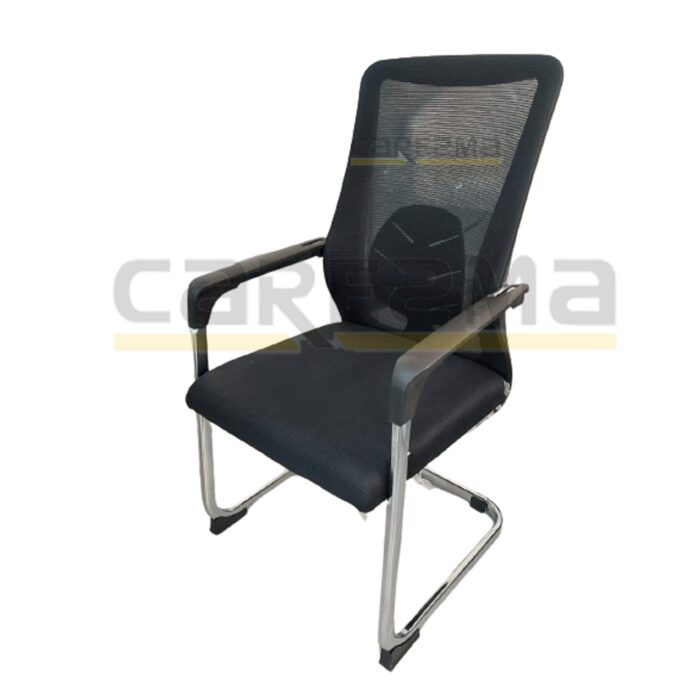 Wardeh Black 266 Waiting Chair - Image 1