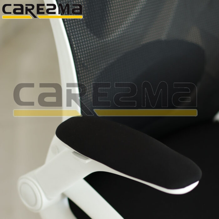 A TIGER 068 MANAGER CHAIR WHITE BLACK - Image 4