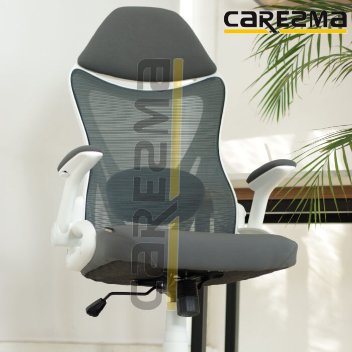 A TIGER 068 MANAGER CHAIR WHITE GRAY - Image 1