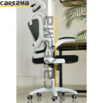 A D1 MANAGER WITH HEADREST AND LUMBAR CHAIR WHITE BLACK MMD2 - Image 3