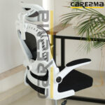 A D1 MANAGER WITH HEADREST AND LUMBAR CHAIR WHITE BLACK MMD2