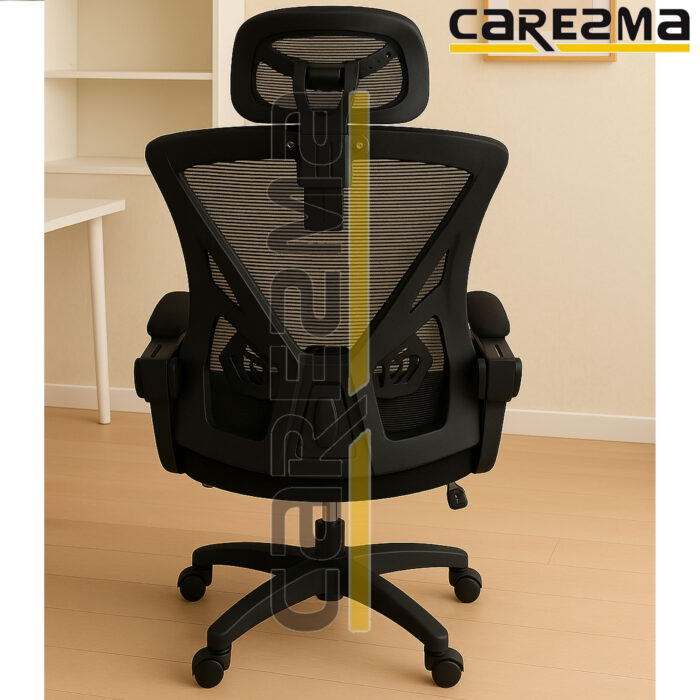 A Z2 MANAGER WITH FOOT REST CHAIR FULL BLACK MMD2 - Image 4