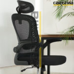 A D1 MANAGER WITH HEADREST AND LUMBAR CHAIR FULL BLACK MMD2 - Image 9