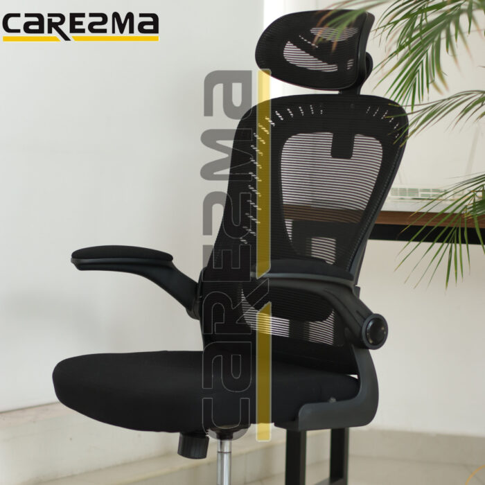 A D1 MANAGER WITH HEADREST AND LUMBAR CHAIR FULL BLACK MMD2 - Image 1