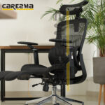 A K81-1 FULL BLACK MANAGER MESH WITH FOOT REST CHAIR MMD2 - Image 31