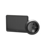 EZVIZ HP4 – Wire-Free 1080P Peephole Doorbell with 4.3″ Screen