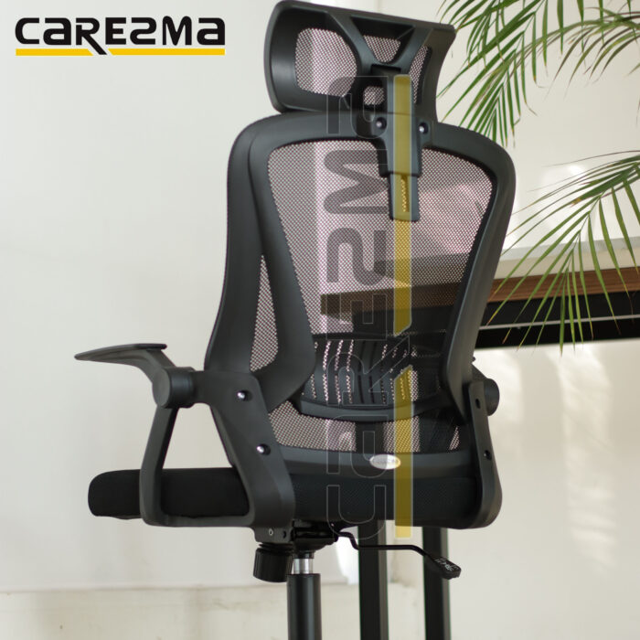 A MANAGER CHAIR YT-708 FULL BLACK MMD2 - Image 3