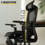 A K81-1 FULL BLACK MANAGER MESH WITH FOOT REST CHAIR MMD2 - Image 27