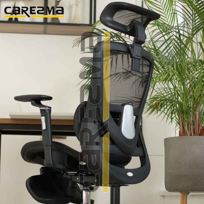 A K81-1 FULL BLACK MANAGER MESH WITH FOOT REST CHAIR MMD2 - Image 2