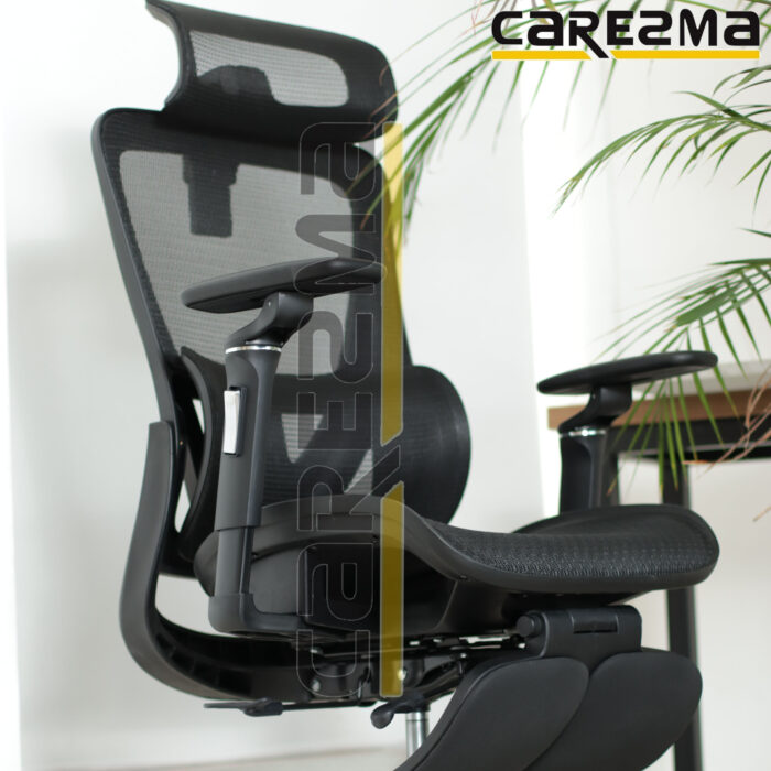 A K81-1 FULL BLACK MANAGER MESH WITH FOOT REST CHAIR MMD2 - Image 6