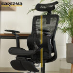 A K81-1 FULL BLACK MANAGER MESH WITH FOOT REST CHAIR MMD2 - Image 24