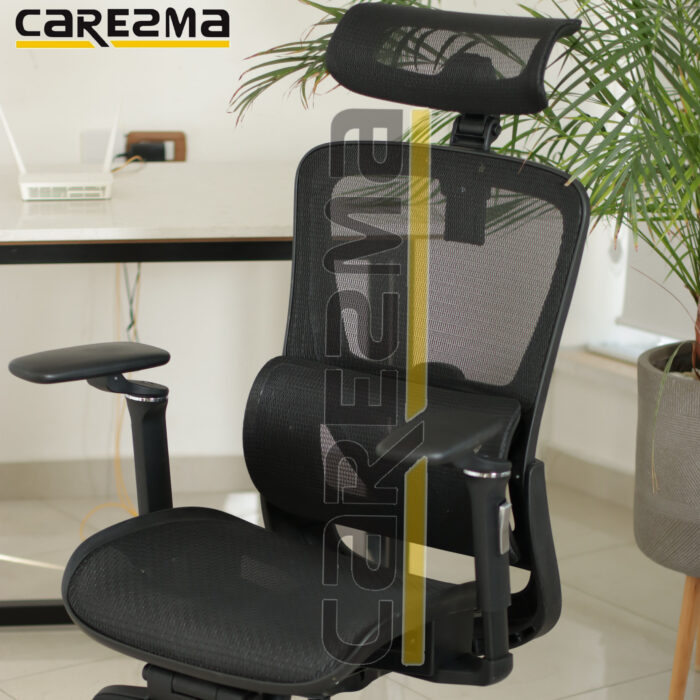 A K81-1 FULL BLACK MANAGER MESH WITH FOOT REST CHAIR MMD2 - Image 23