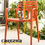 Polypropylene Orange Chair A1