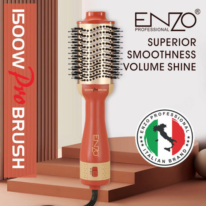 Enzo Professional Pro Brush 1500W – One Step Hair Dryer & Styler - Image 1