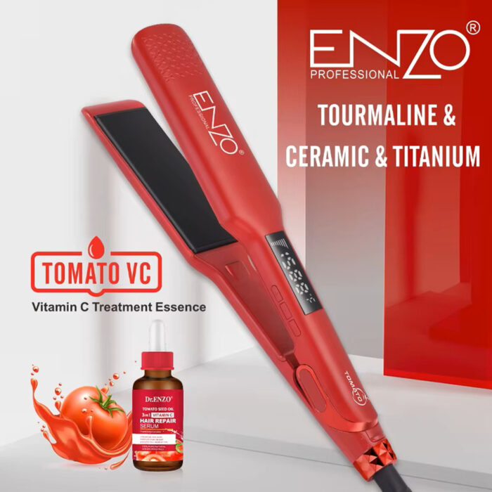 Enzo Tomato VC Hair Straightener - Image 4