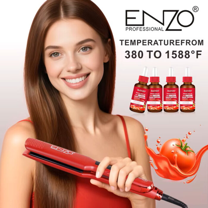 Enzo Tomato VC Hair Straightener - Image 1