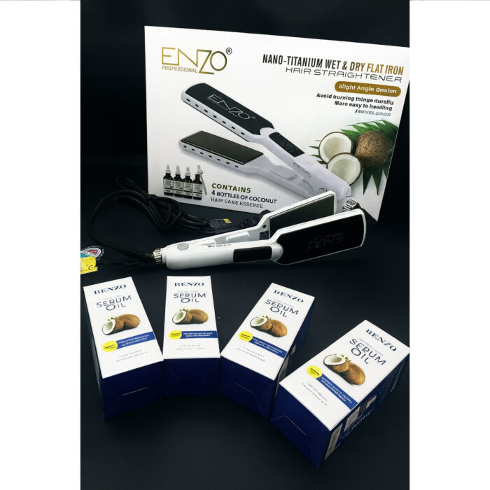 ENZO Nano-Titanium Hair Straightener - Image 3