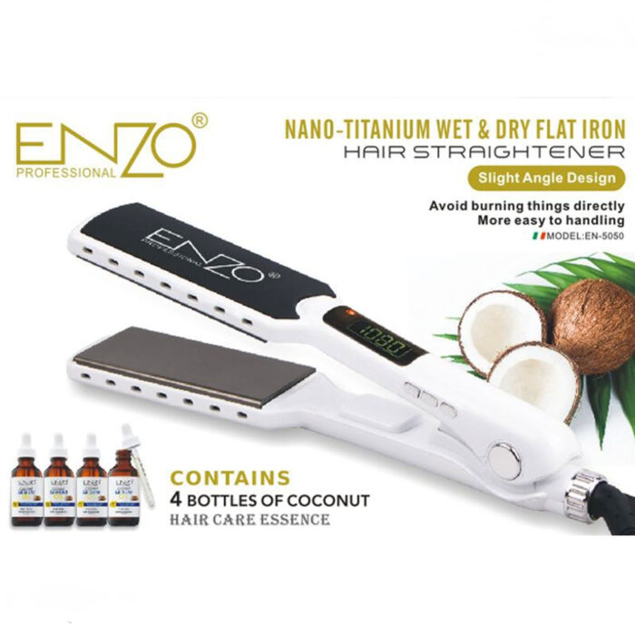 ENZO Nano-Titanium Hair Straightener - Image 2