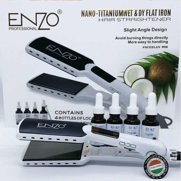 ENZO Nano-Titanium Hair Straightener - Image 1