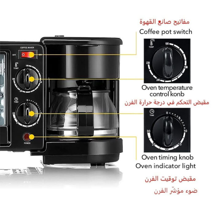 Sokany 3 in 1 Breakfast Maker - Image 5