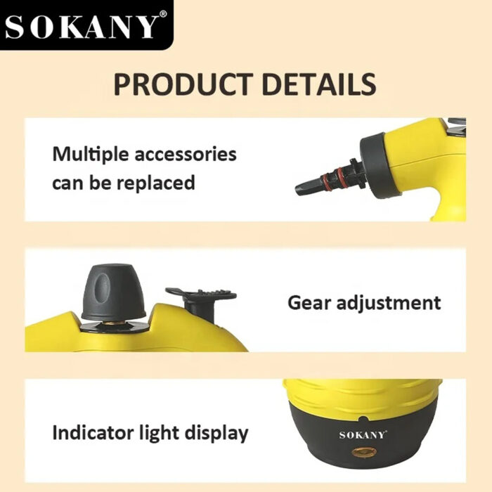 Sokany Handheld Steam Cleaner - Image 4