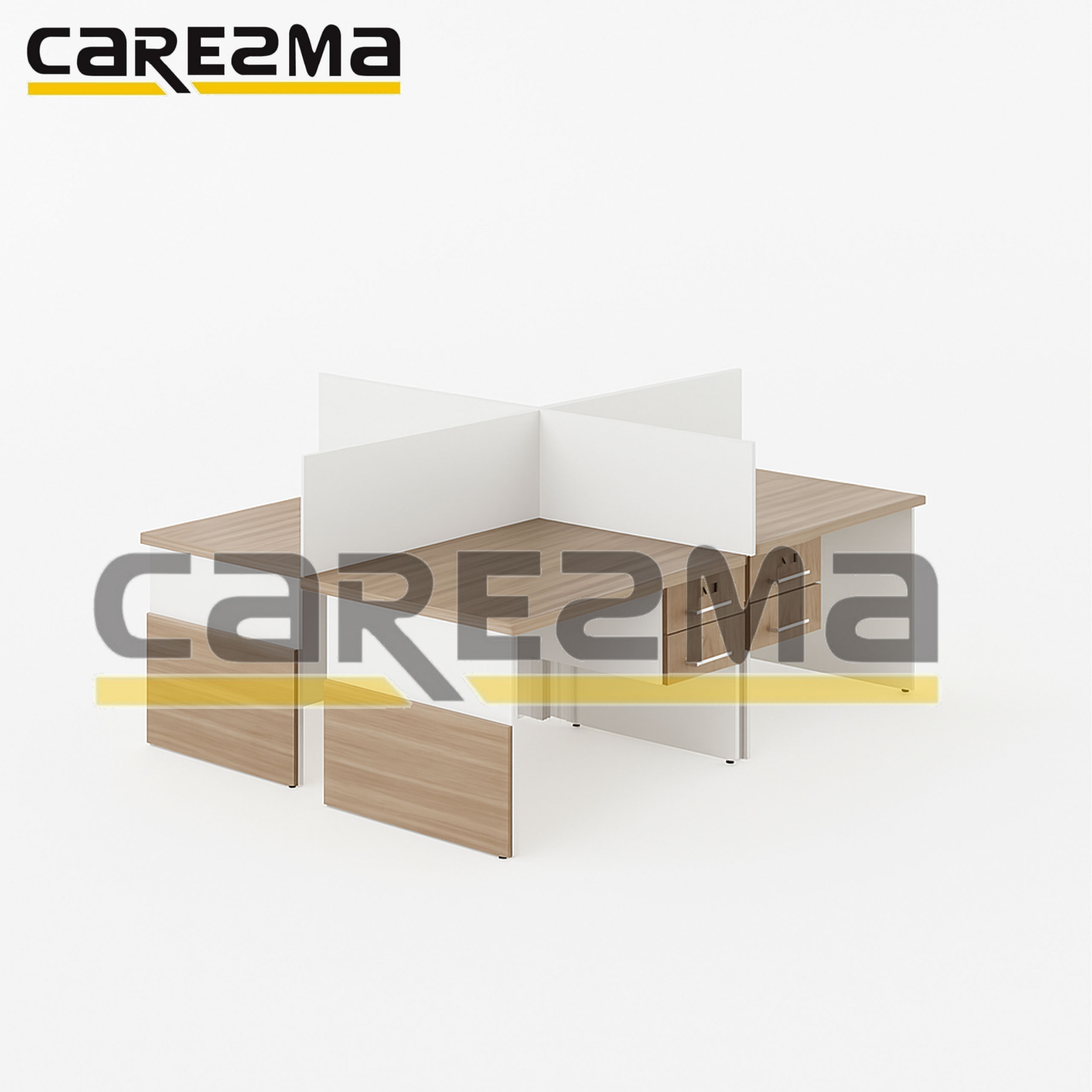 WORKSTATION 4 PCS OFFICE DESK A05 👇 WORKSTATION 4 PCS OFFICE DESK A05 - Image 2