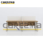 WORKSTATION 4 PCS OFFICE DESK A05 - Image 4