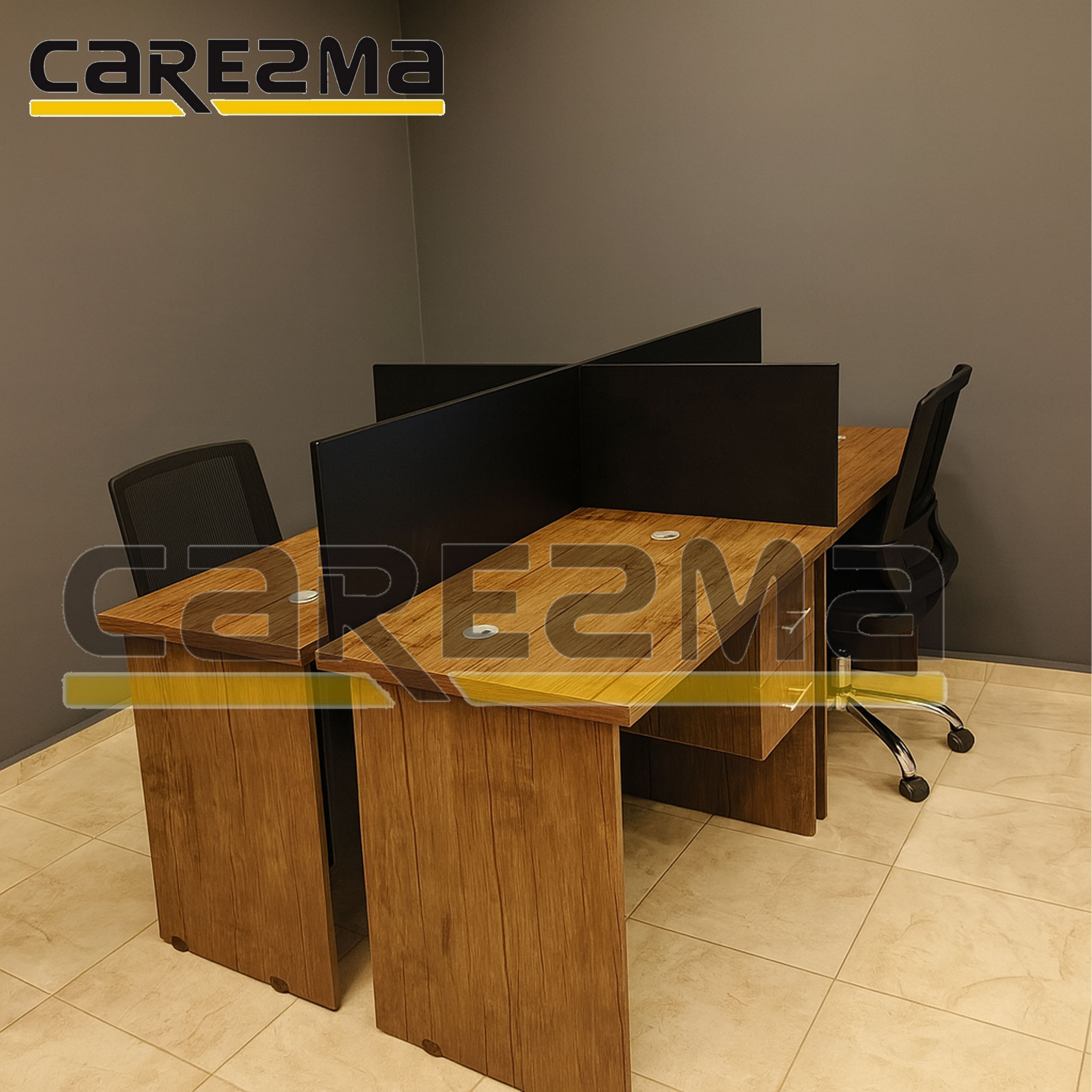 WORKSTATION 4 PCS OFFICE DESK A04 WORKSTATION 4 PCS OFFICE DESK A04 - Image 1