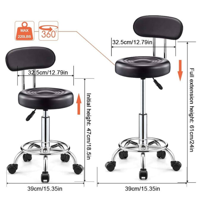 CIRCLE D15 WITH BACK BAR STOOL CHAIR MMD - Image 6