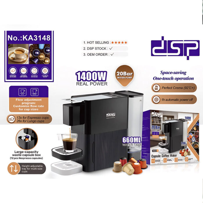 DSP Capsule Coffee Maker – Café Experience at Home - Image 2